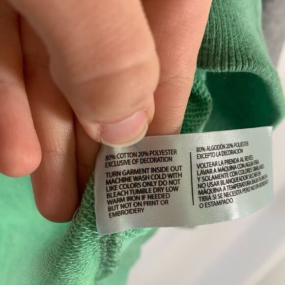 New Polo Assn Sweater Boys XXL 18 Grey Large Graphic Crew Neck Cotton Blend - Picture 5 of 6